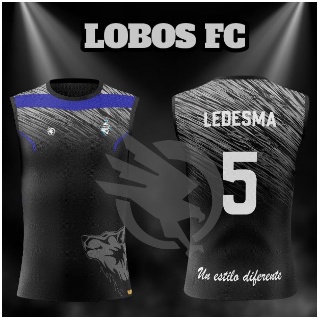 Musculosa Lobos FC — frente y dorso institucional